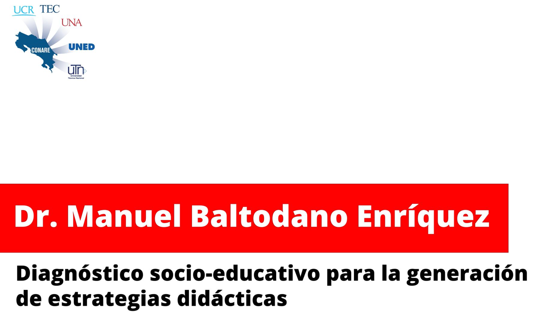 Charla: Diagnóstico socio-educativo para la generación de estrategias didácticas.