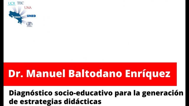 Charla: Diagnóstico socio-educativo para la generación de estrategias didácticas.