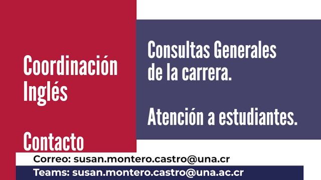 Servicios Coordinación Inglés