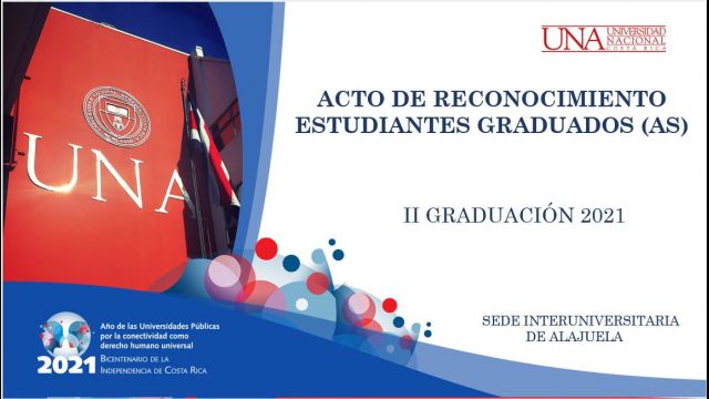 Acto de Reconocimiento II Graduación 2021